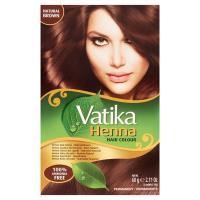 NATURAL BROWN HENNA HAIR COLOUR 60G VATIKA